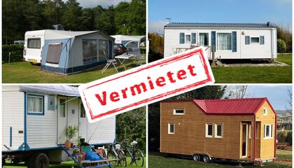 Vermietung von Standwohnwagen, Mobilheim, TinyHouse, Bauwagen - CampingAssec